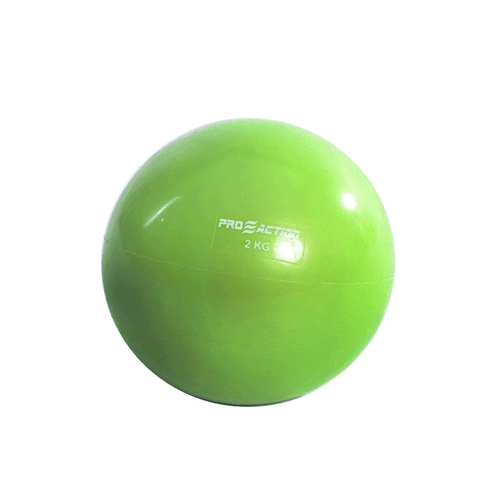 Bola com peso tonning ball 02kg - proaction - fisiofernandes